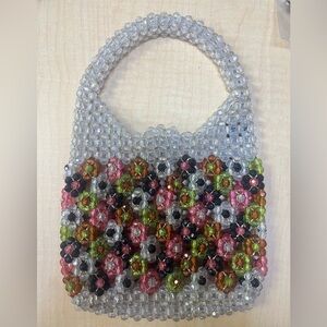 Vintage Saks Fifth Avenue Beaded Purse - Italian Beaded Evening Purse- Rare Find